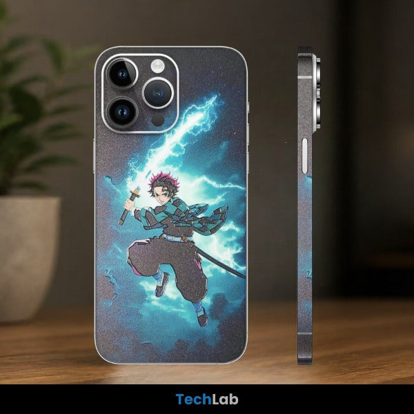 Tanjiro Kamado Thunder Flash Mobile Skin