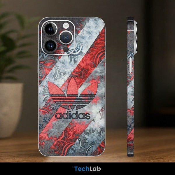 Adidas Originals Red Bloom Trefoil Mobile Skin