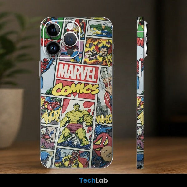 Marvel Comics Retro Panel Mobile Skin