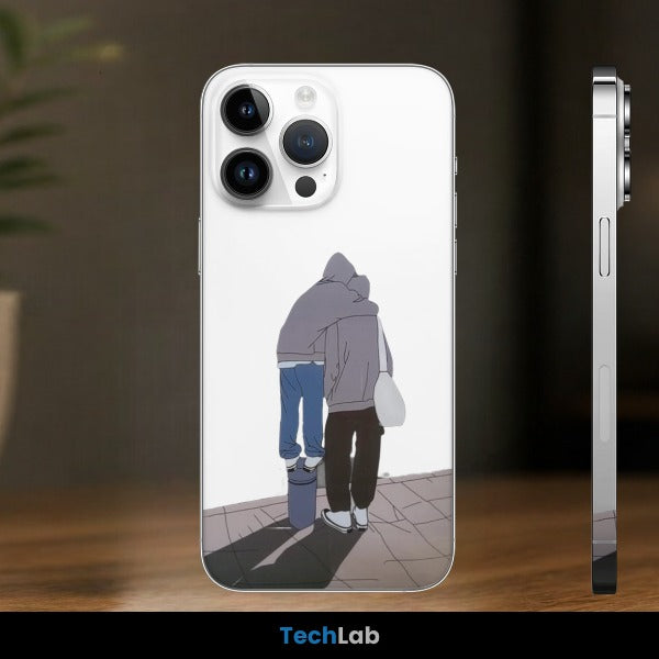Transparent Best Friends Aesthetic Mobile Skin