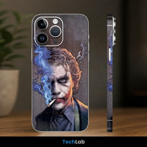 Joker Smoke Portrait Mobile Skin