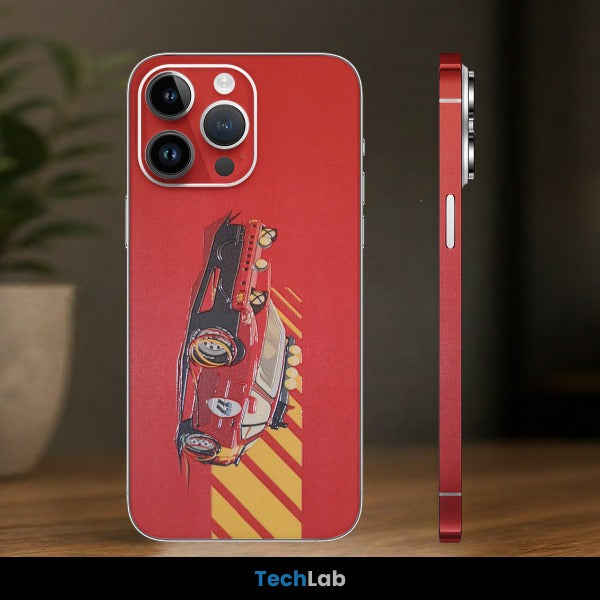 Porsche Crimson Classic Racer Mobile Skin