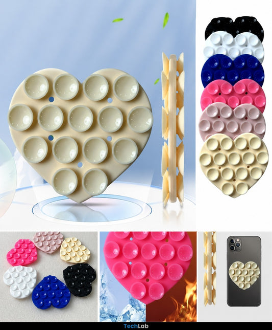 Heart Shaped Suction Phone Grip
