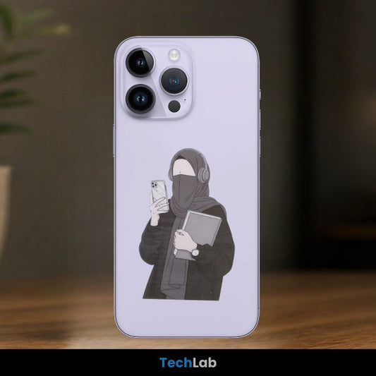 Transparent Modest Aesthetic Hijabi Mobile Skin