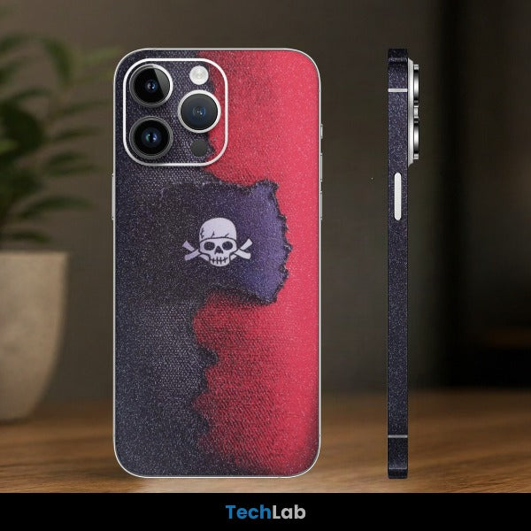 Crimson Skull Fade Mobile Skin