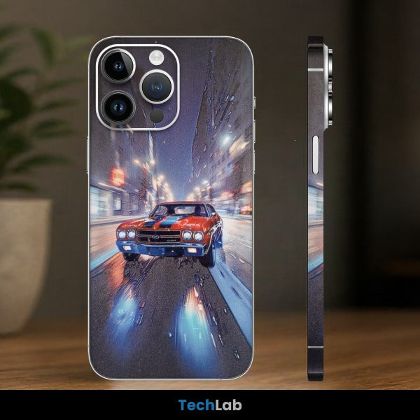 Chevrolet Chevelle Rainy Night Chase Mobile Skin