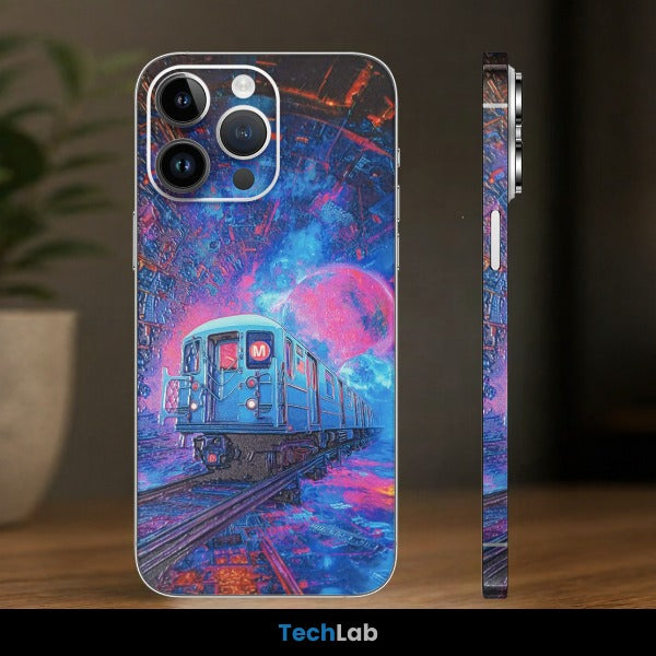 Neon Subway Cosmic City Mobile Skin