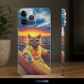 Sunset Sailor Cat Mobile Skin