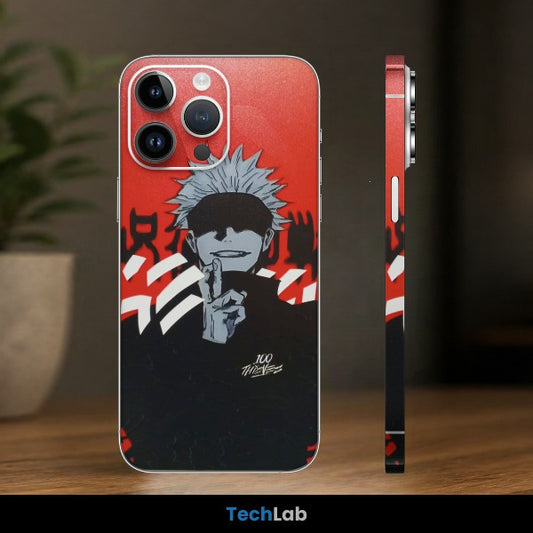 Gojo Satoru Red Alert Mobile Skin