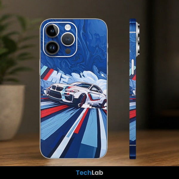 BMW M2 Blue Storm Drift Mobile Skin