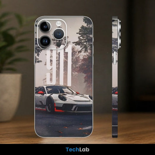 Porsche 911 Autumn Drive Mobile Skin