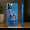 Blue Curls & Owl Friend Mobile Skin