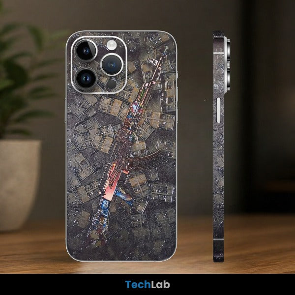 Textured Steel Rifle Mobile Skin