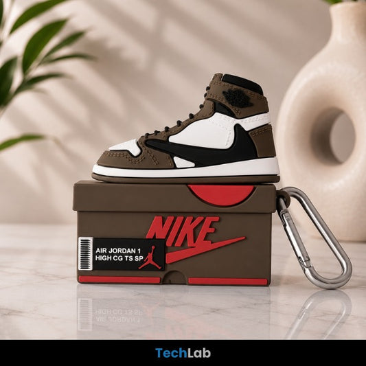 Air Jordan 1 Travis Scott Style AirPods Case