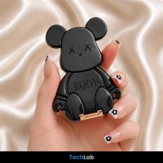 Metallic Bear Phone Grip & Stand