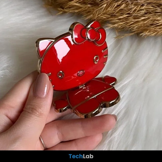Hello Kitty Red Metallic Phone Grip