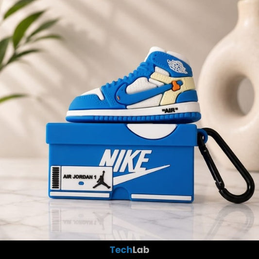 Air Jordan 1 Off-White Blue AirPods Case